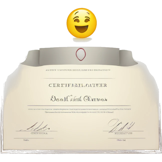 certificate emoji