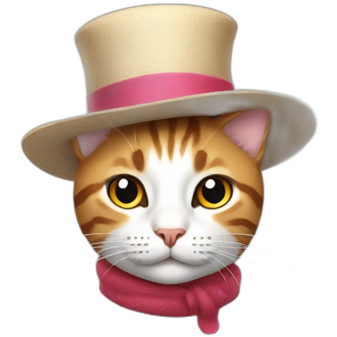 Cat in a hat emoji