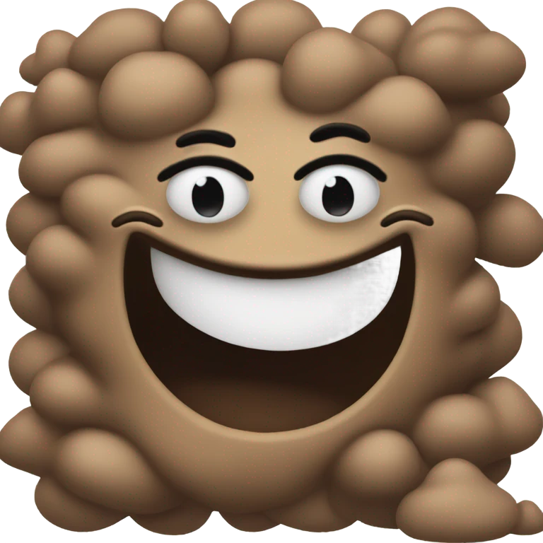 Poop smiling with a winking eye  emoji