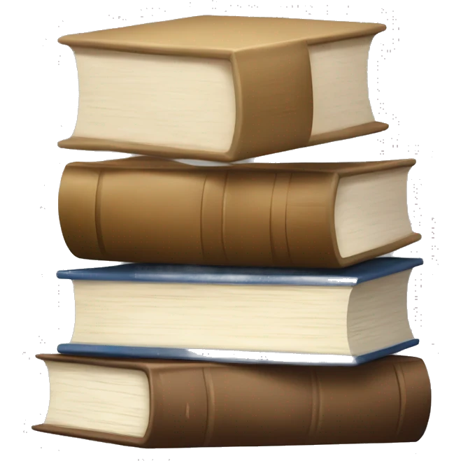 neutral stack of books emoji
