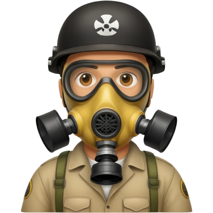 pablo escobar wearing a gas mask emoji