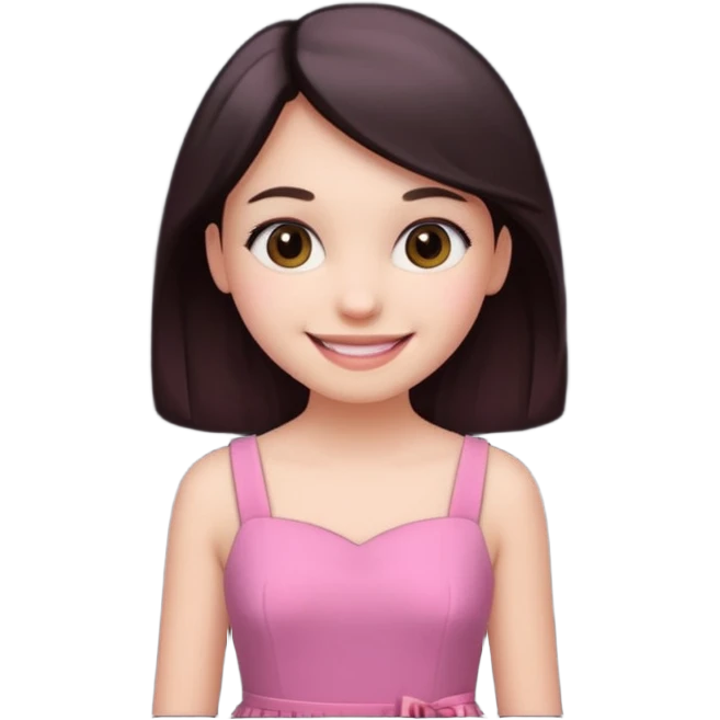 pink girly framed photo of a girl emoji