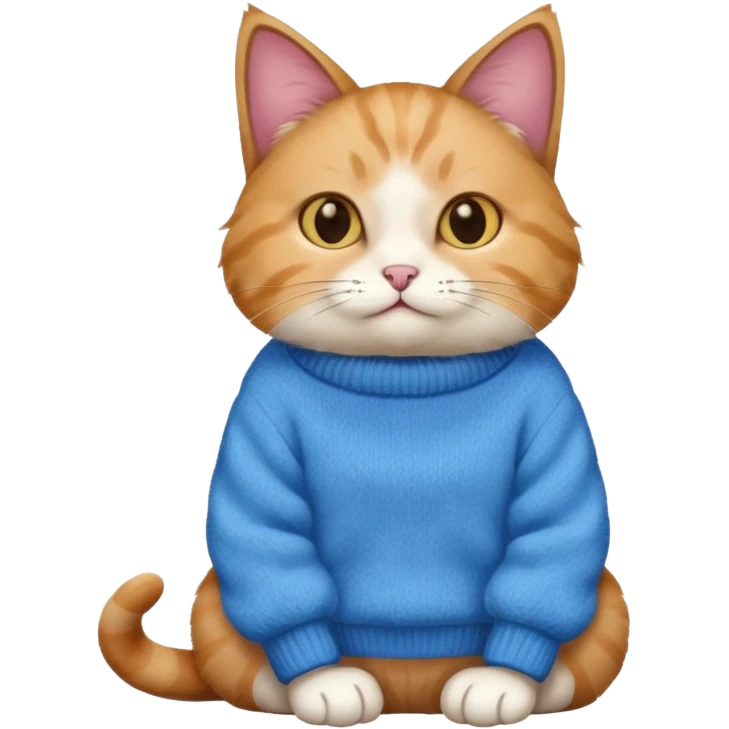Cat wearing sweater emoji