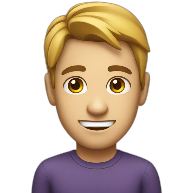 smiling person with suspicious eyebrows emoji