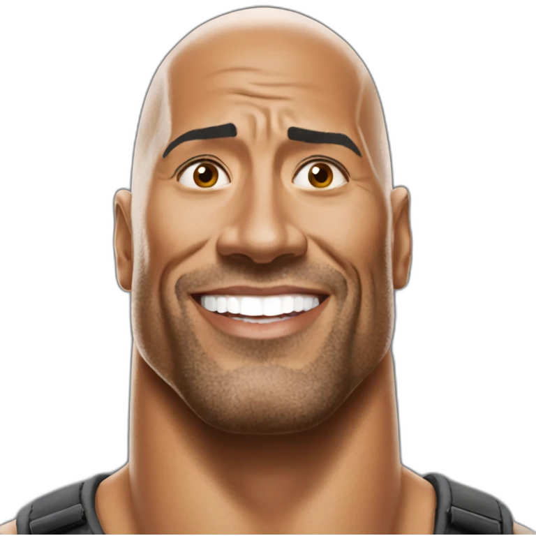 The rock dwane johnson emoji
