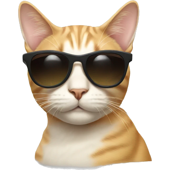 Cat with sunglasses emoji