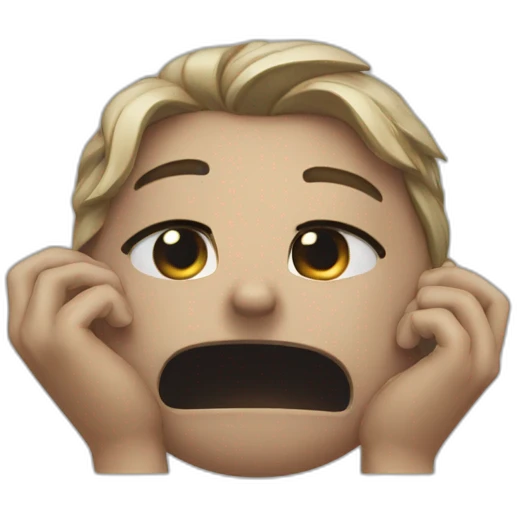 Stressed crying blessed inloved emoji