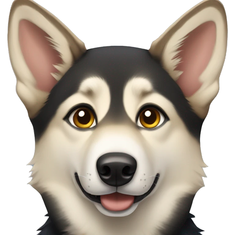 Husky German shepherd emoji