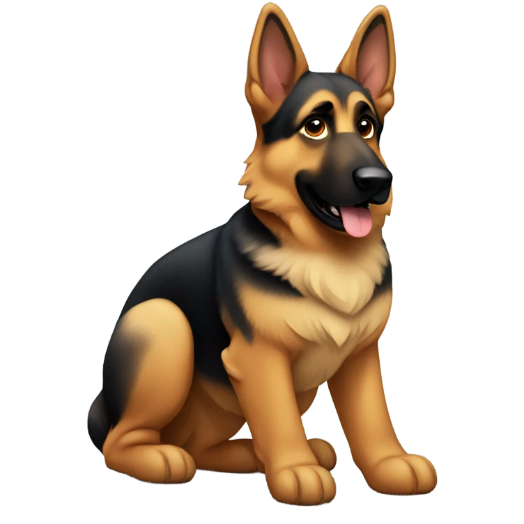 German shepherd named tasha emoji