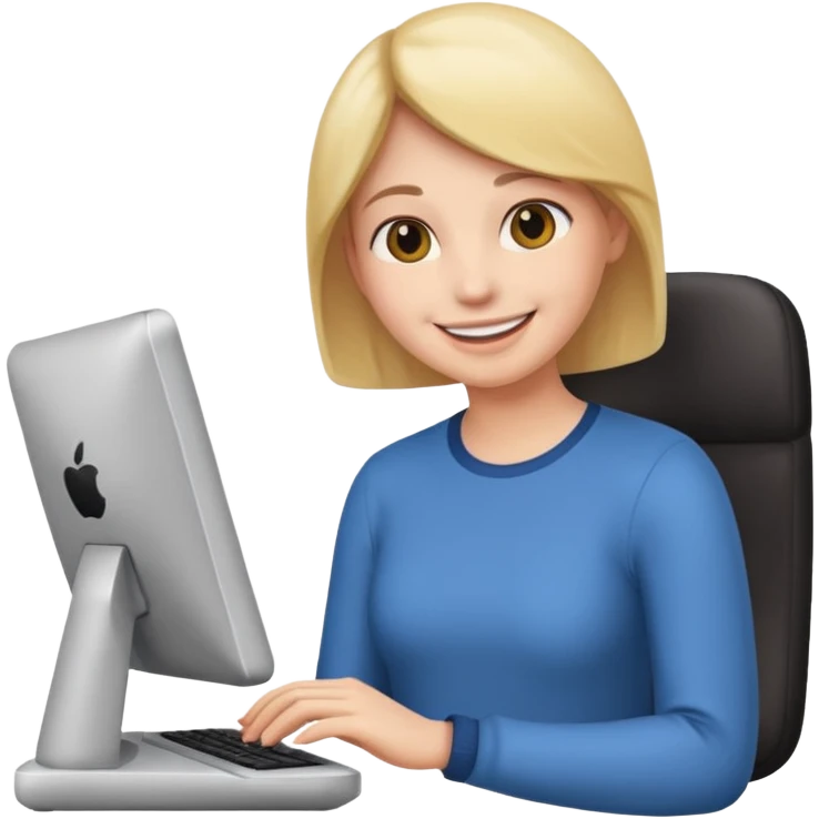 person using a computer or interacting with a device, user test emoji emoji