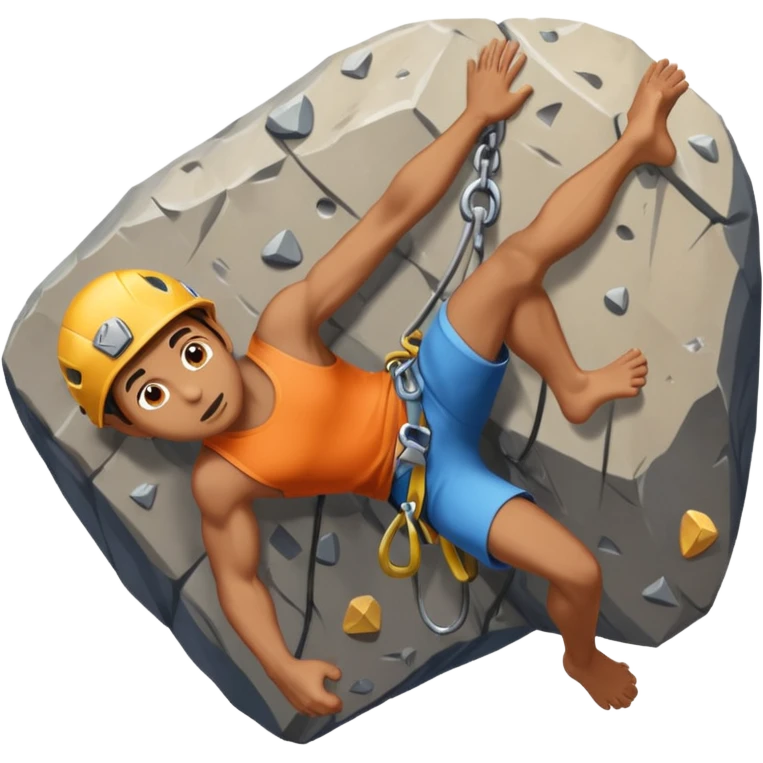 falling rock climbing emoji
