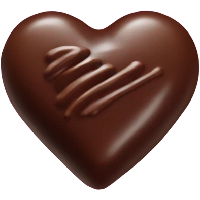 one heart shaped chocolate truffle emoji