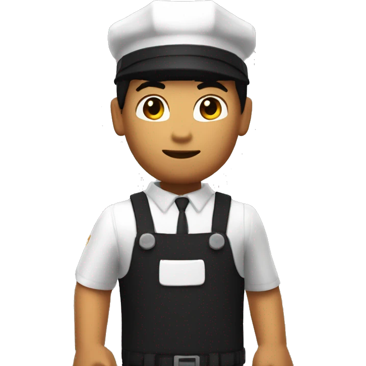 roblox character in barista uniform and pitcher in hand emoji