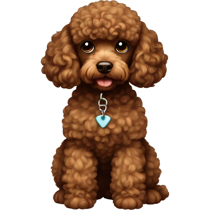 brown mini poodle emoji
