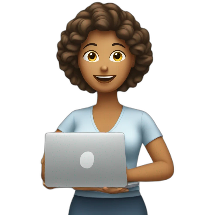 woman-earning-money-whit-computer emoji
