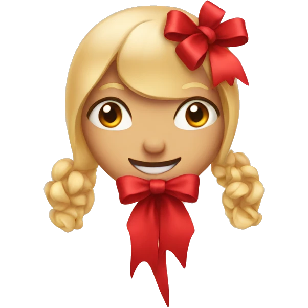 Red bow emoji