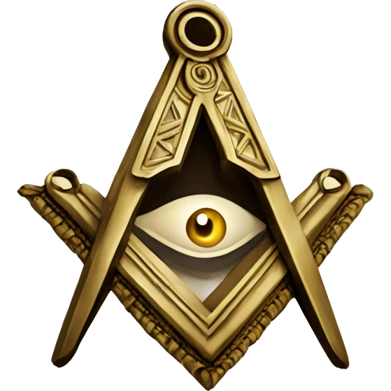 Masonic square and compasses emoji