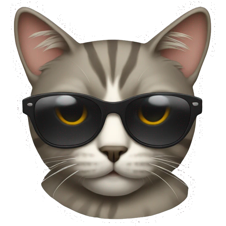 Cat with sunglasses emoji