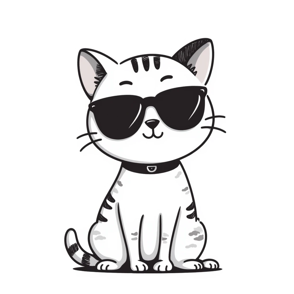 cat wearing sunglasses emoji
