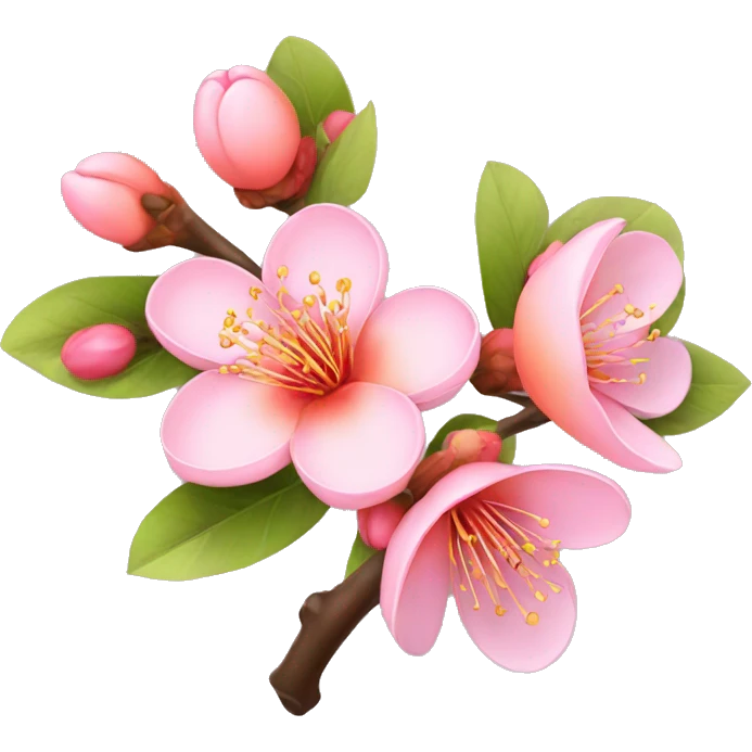peach blossom emoji