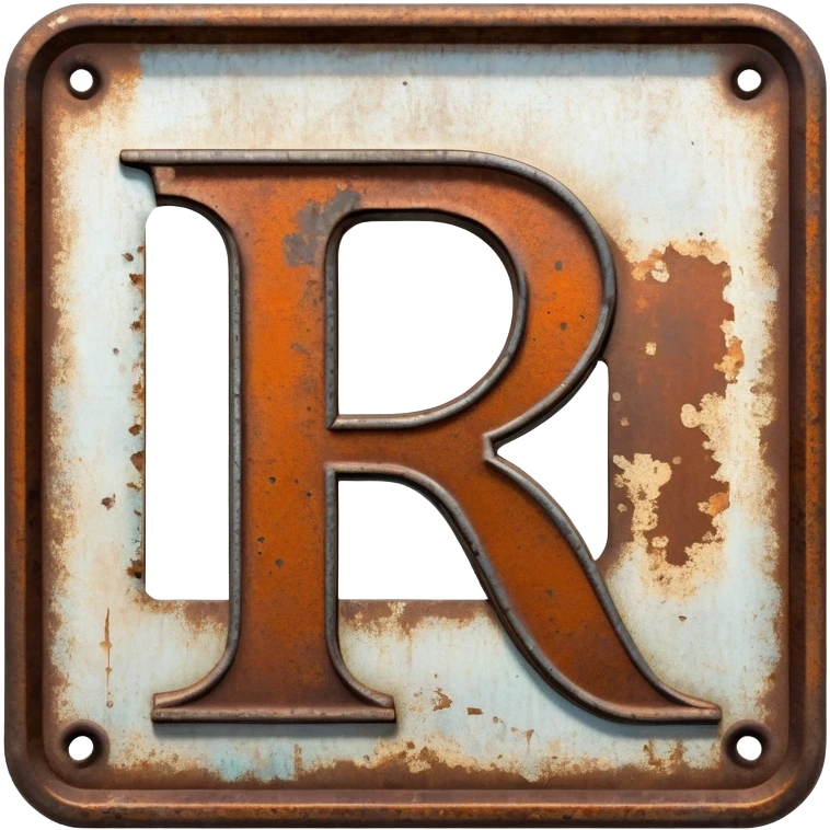 Sign with "E and R" letter emoji