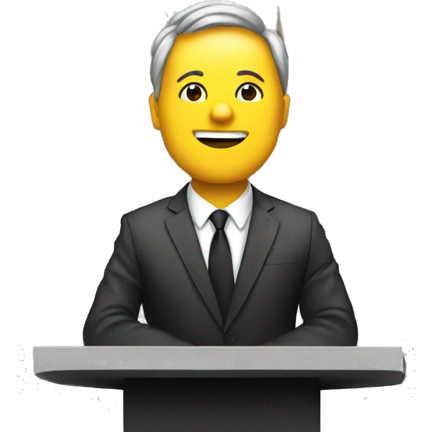 speaker infront of parliament emoji