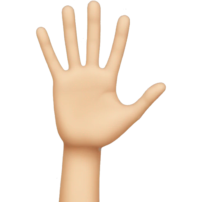 Hand love emoji