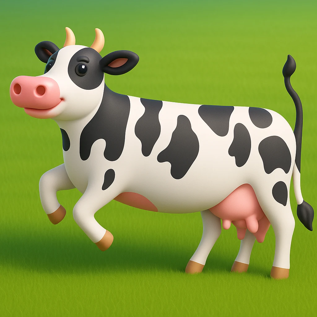 Make the image have a green grass field background in the style of microsoft style 3d fluent emojis emoji