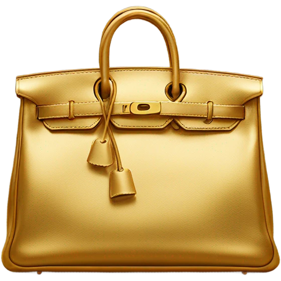Gold Hermis bag  emoji