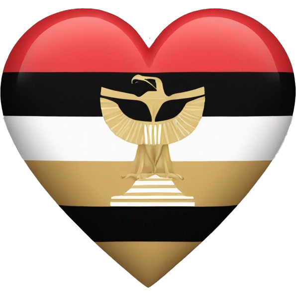 egypt flag as a heart emoji