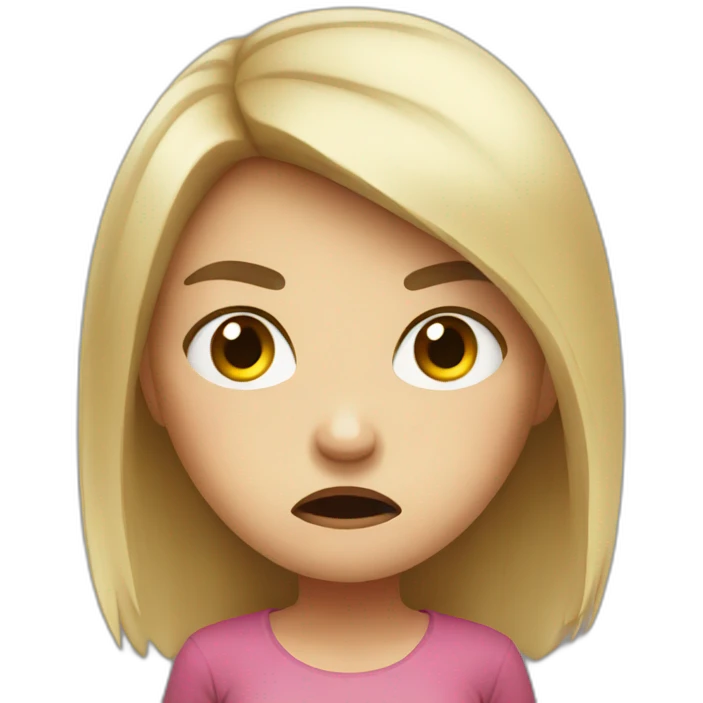 angry girl emoji