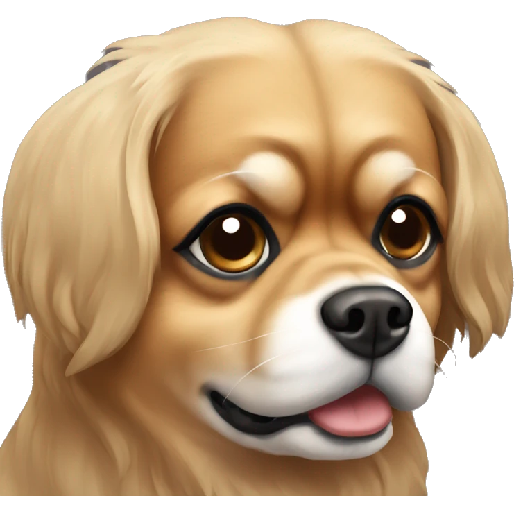 Light brown Tibetan spaniel  emoji