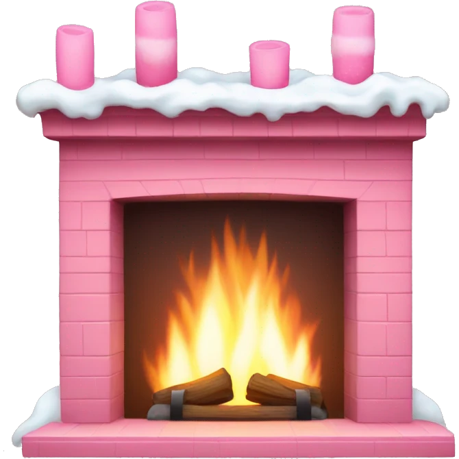 Winter Pink FirePlace emoji