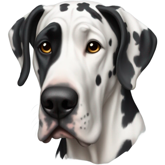 Harlequin Great Dane  emoji