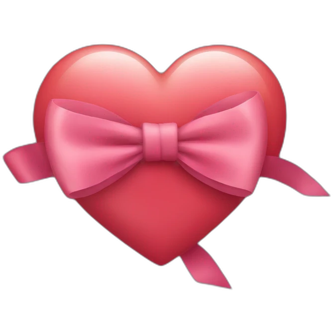 a heart with a bow emoji