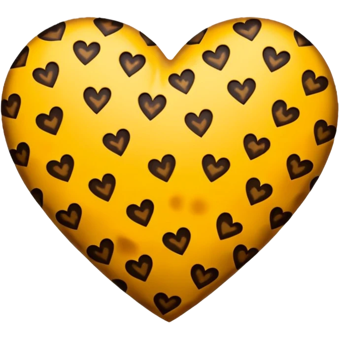 Animal print heart emoji