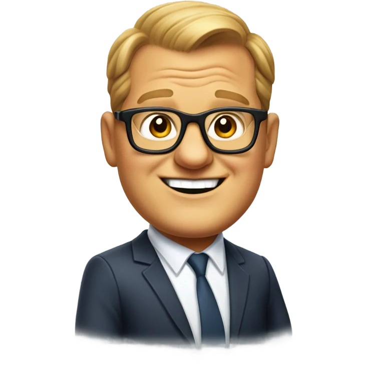 Drew Carrey cartoon emoji