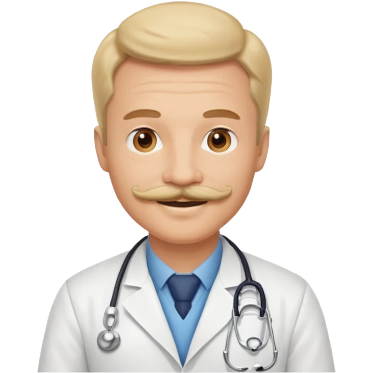 doctor with mustaches emoji