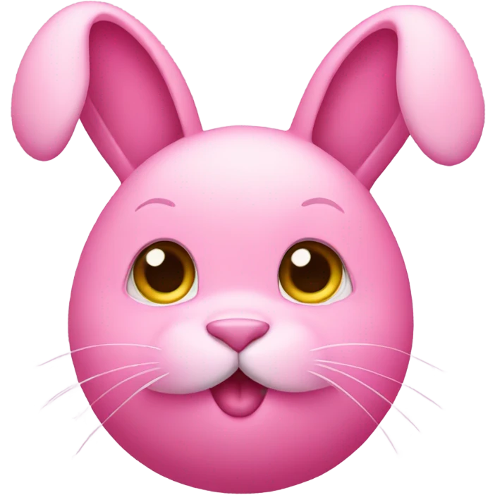 Pink bunny emoji