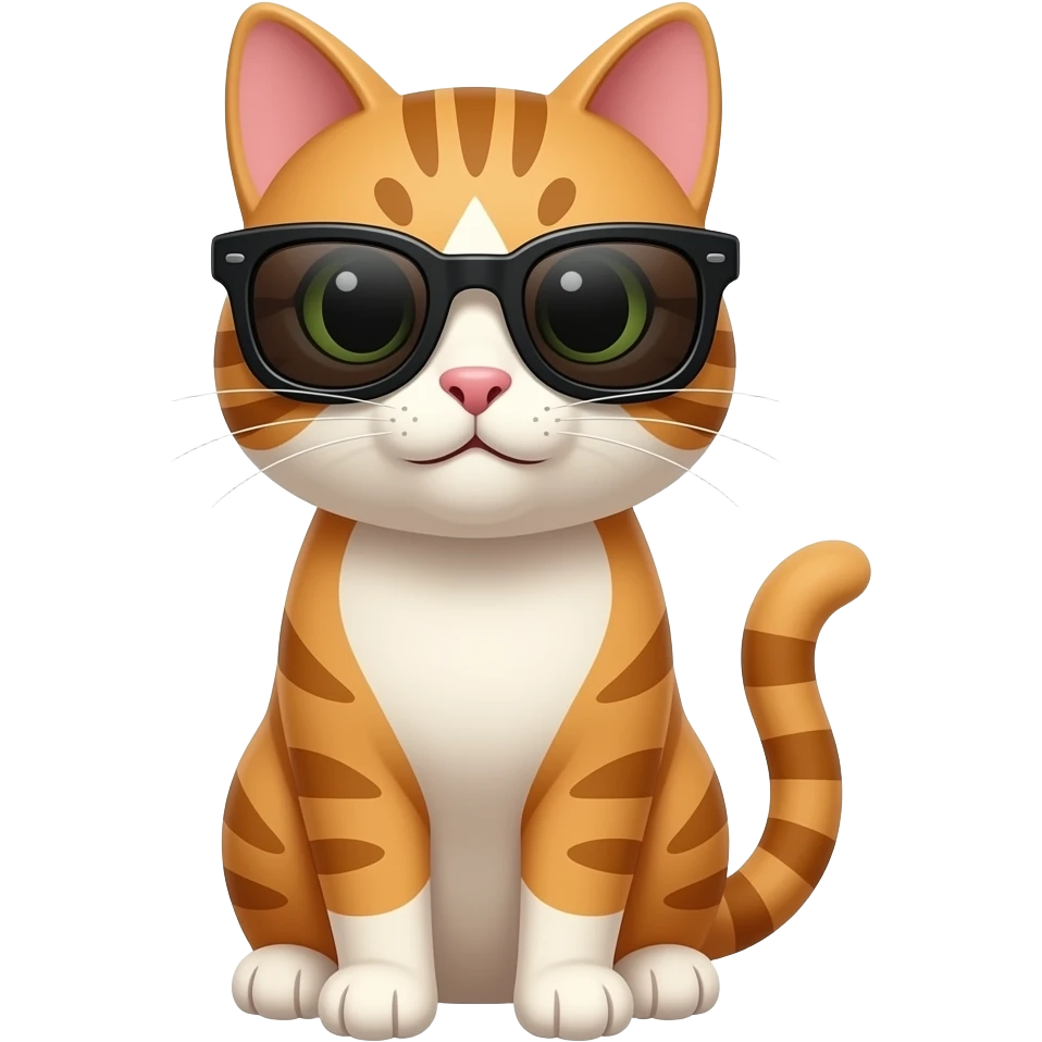 Cat wearing sunglasses emoji