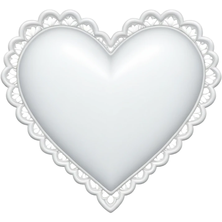 Cœur en dentelle emoji