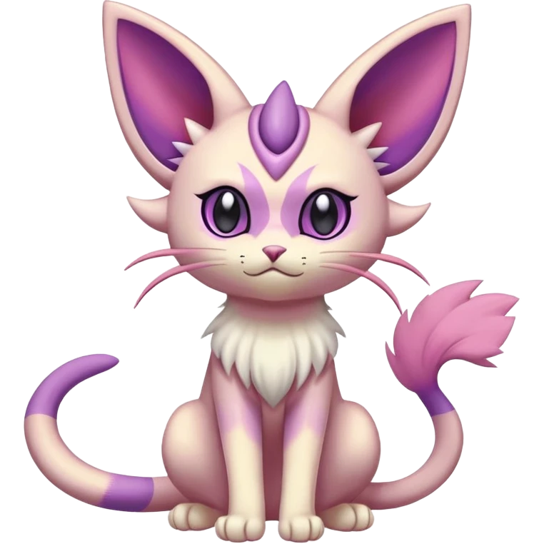 Espeon-Meowth-Skitty-Fakémon-hybrid-creature (full body)  emoji