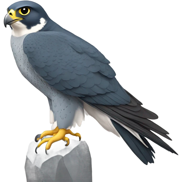 Peregrine falcon ￼ emoji