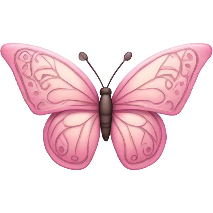 Pink butterfly emoji
