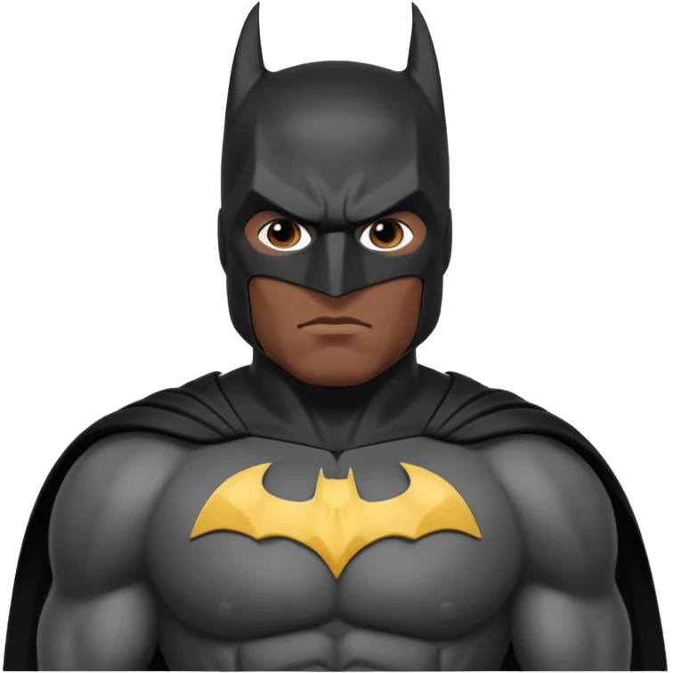 Batman in a Batman costume emoji