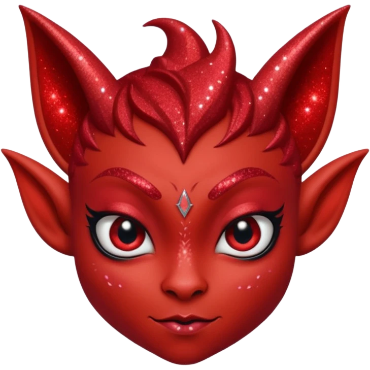 red glitter imp lust emoji