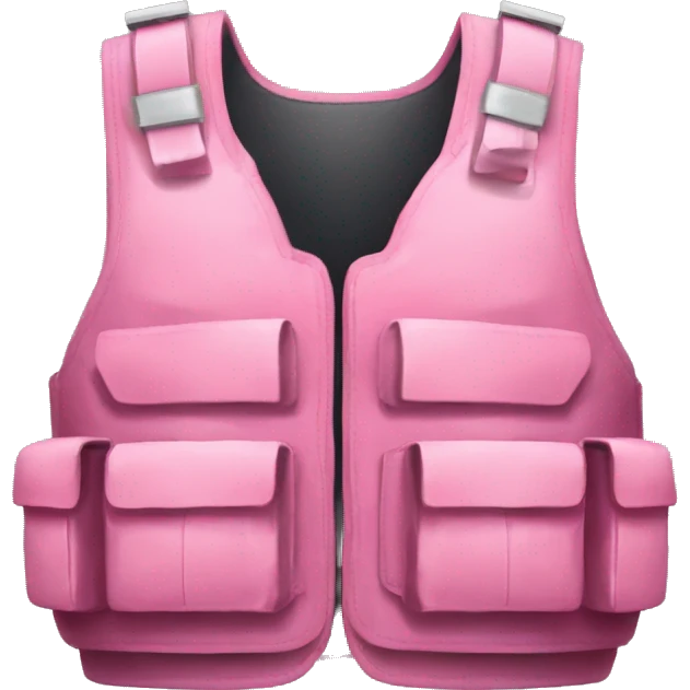 Bulletproof vest pink  emoji