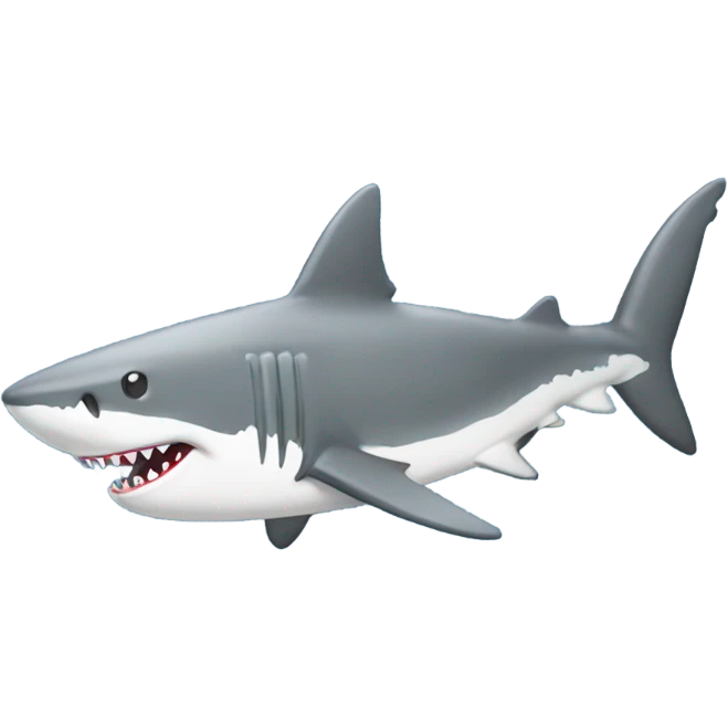 Shark using gun emoji
