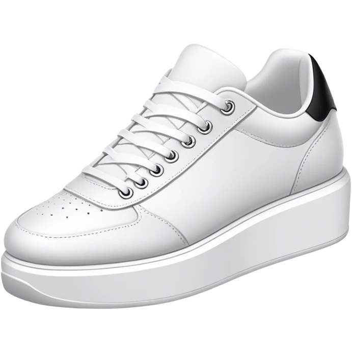 White sneaker platform shoes emoji