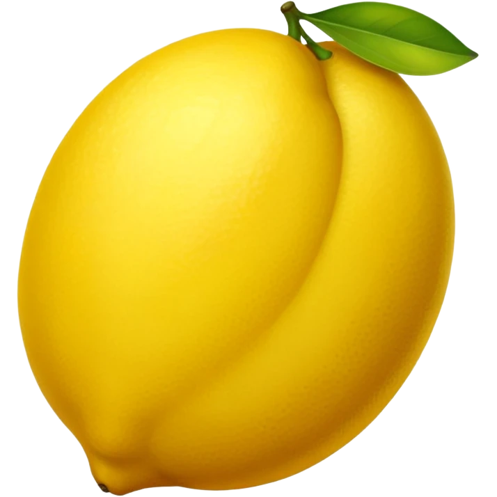 lemon with no face emoji